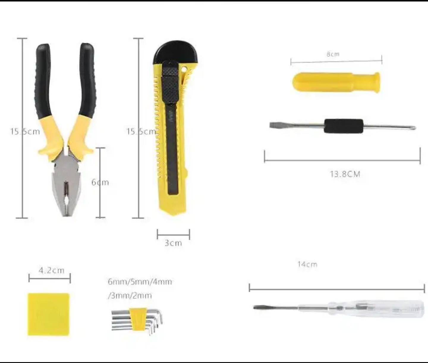 8 PCS Professional Tool Set with Storage Box – Durable, Compact & Multi-Purpos